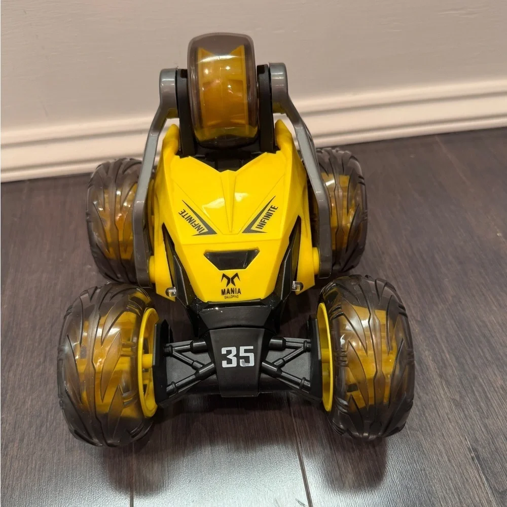 Speed City Radio Controlled Yellow Stunt Twister Vehicle Car Boys -NO REMOTE